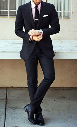Picture of Black two-piece suit