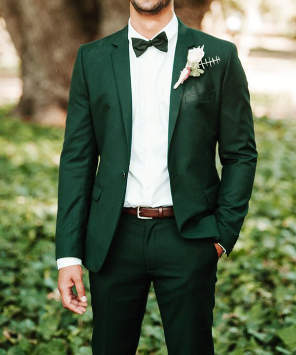 Picture of Green two piece suit