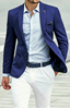 Picture of Blue jacket and white trousers