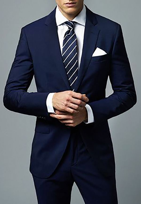 Picture of Navy blue two-piece suit